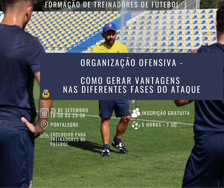 Inscrições abertas para Formação de Treinadores de Futebol
